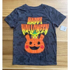 Pokemon Kids Boys Halloween Pikachu Graphic Tee Short Sleeves Size XS